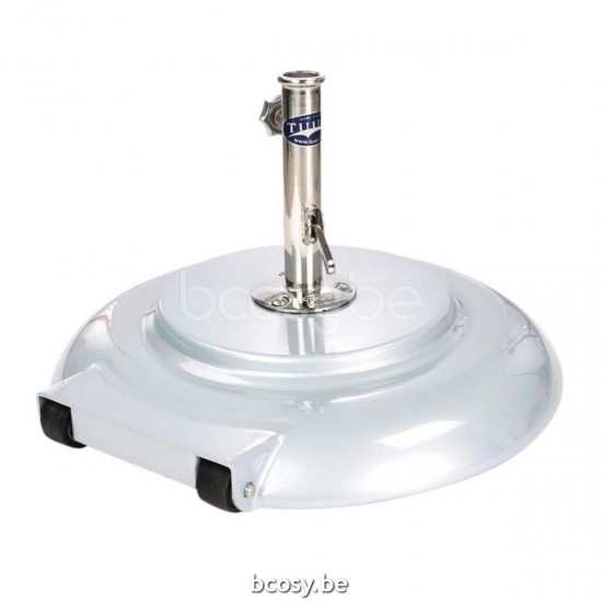 Tuuci Aluma Crete Parasolvoet Rond Met Wielen 68Kg.