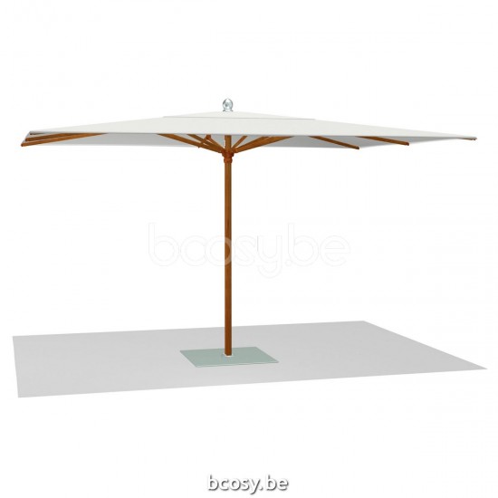 TUUCI Parasols droits à mât central en bois.