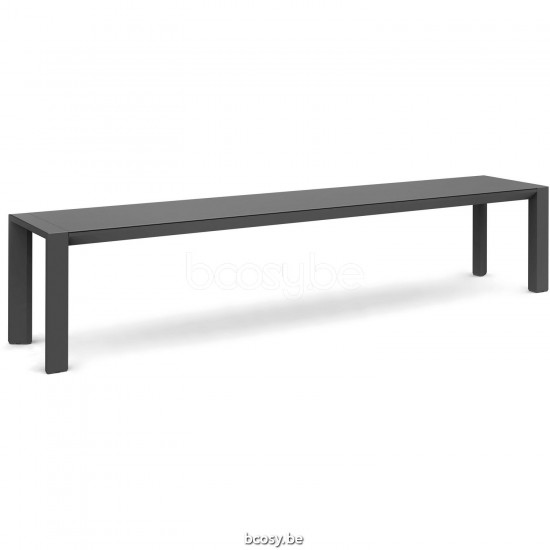 Diphano Metris banc de jardin 226x39 Cadre Aluminium Lava.