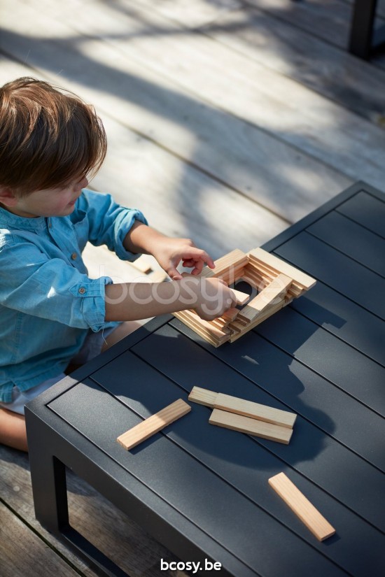 Diphano Landscape Modular repose pieds de jardin détente Aluminium Lava All Weather Brown Mêlé.