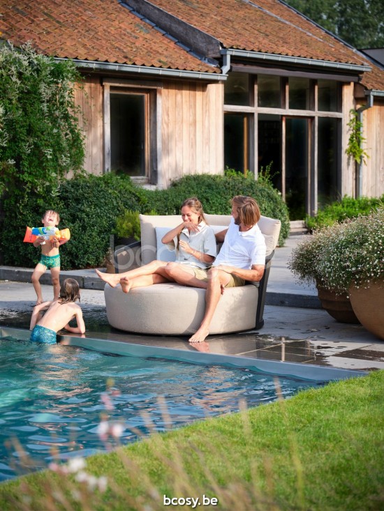 Diphano Cielo lits de jardin extérieurs en aluminium Aluminium Lava.