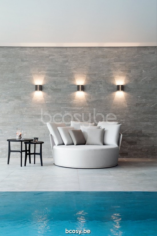 Diphano Cielo lits de jardin extérieurs en aluminium Aluminium blanc.