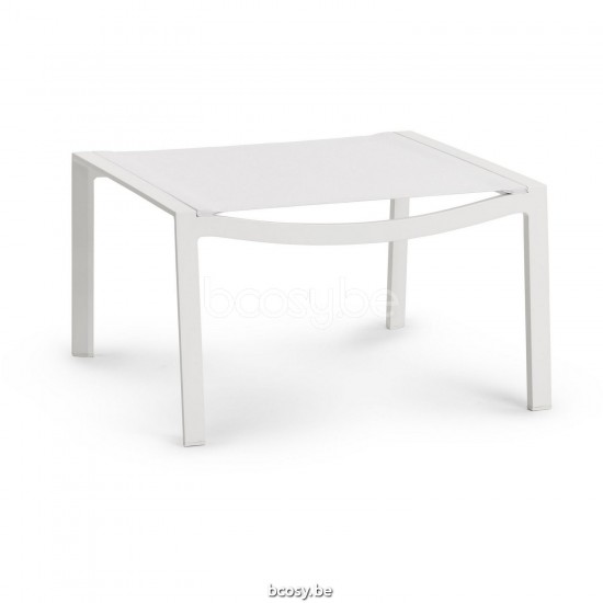 Diphano Selecta tabouret Cadre Aluminium blanc Tissu Couche unique Batyline blanc.