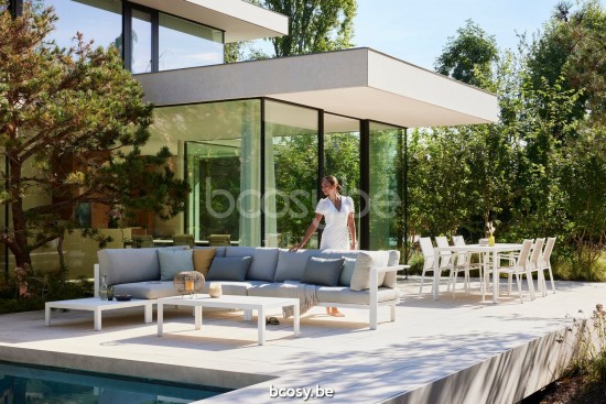 Diphano Cubic Modular Modulaire Loungeset middendeel middendelen Aluminium Wit.