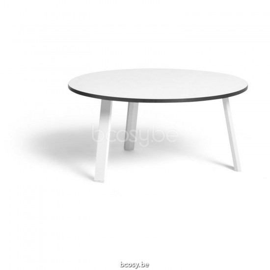 Diphano Easy-Fit table d'appoint elite A 60xR (28h) Cadre Aluminium blanc Dessus Céramique Graphite incrusté 9-11 mm.