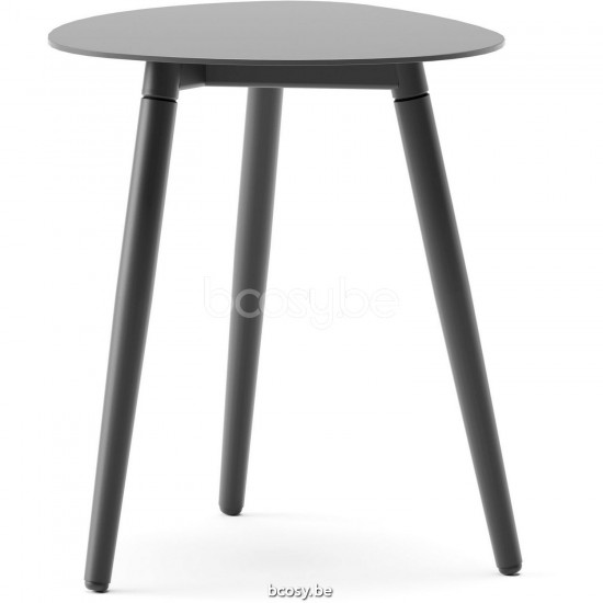 Diphano Ray Couchtisch bio B 42xR (43,5h) Aluminium Lava Gestell Tischplatte Aluminium Lava.