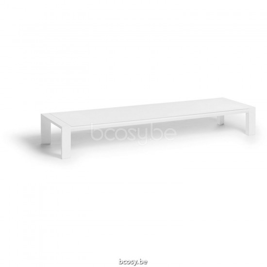 Diphano Metris low table A (180x50) Aluminium White Frame.