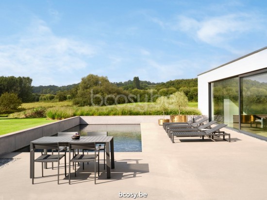 Diphano Metris Garden outdoor dining tables 160x80 PCA Lava.