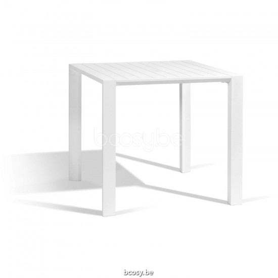 Diphano Metris table de jardin 80x80 Cadre Aluminium blanc.