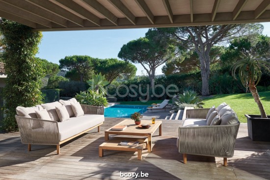 Diphano Natural garden outdoor coffee tables Z 150x90 Natural Teak.