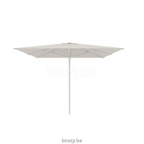 Jardinico AMALFI 300x300 Square Centerpost Parasol Pole White Canopy Natural Classic-Acryl solids.