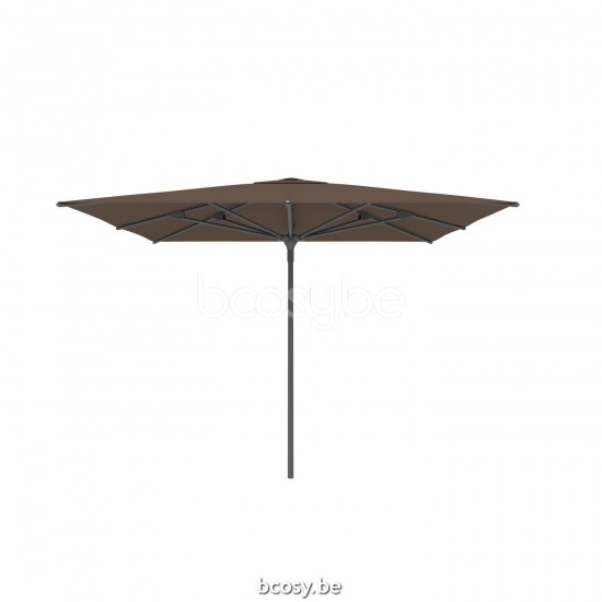 Jardinico AMALFI 300x300 Square Centerpost Parasol Pole Anthracite Canopy Taupe Classic-Acryl solids.