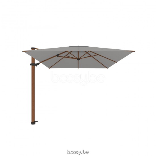 Jardinico ANTEGO 200x300 Rectangular Cantilever Parasol Pole Alu Teak Canopy Gris Nature Classic-Acryl solids.