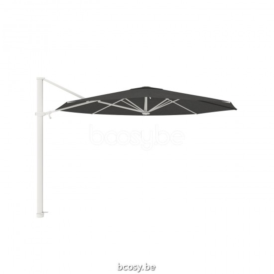 Jardinico ANTEGO 350XR Round Cantilever Parasol Pole White Canopy Night Sunbrella.