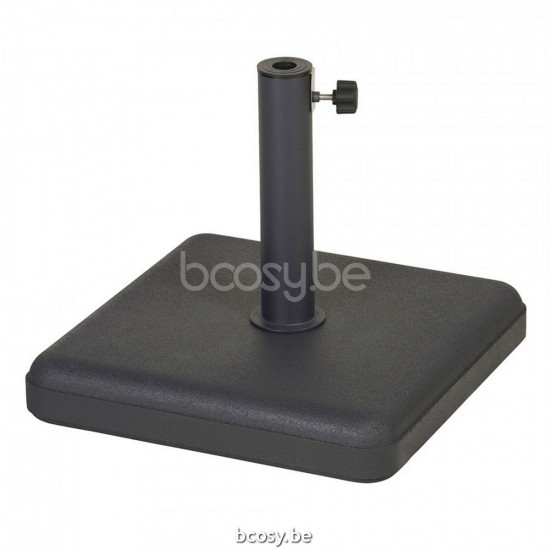 Jardinico LUCCA Vierkante Parasolvoet Lucca Light 35 Kg Anthracite concrete Malibu.