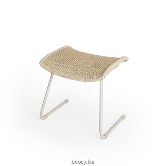  Jardinico MANI Fußhocker Mandel alu - Mandelseil.