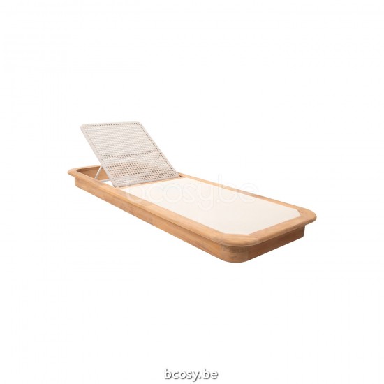 Jati Kebon Acri Teak Chaise longue Teck.