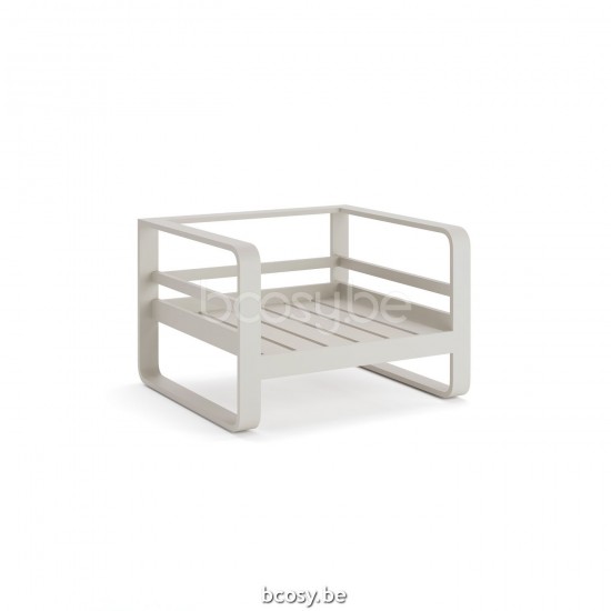 Jati Kebon Reno Canapé 1 place Aluminium Dune mat.