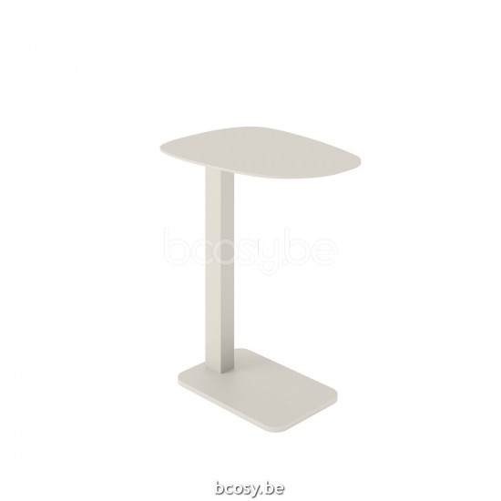 Jati Kebon Tucino Table d'appoint Aluminium Dune mat Dessus de table Plaque d'aluminium.