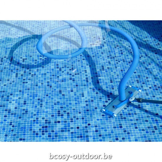 Goedkoopste aanbod bij Bcosy van PPG Zwembadstofzuiger Plastiek drijfslang wit met swivel 7.5 m d38mm.