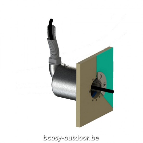 Promotie bij Bcosy op Duratech Duravision wanddoorvoer RVS naar O 50mm - 63mm 90° ingang. Enkel voor Adagio Pro en Spectra.