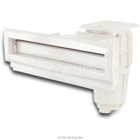 Promoprijzen Ocean Hoogwaterlijn skimmer breed ABS 1 1/2" x 2" binnendraad wit rechthoekig