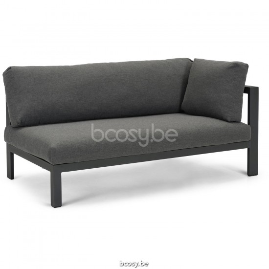 Diphano Cubic Modular left corner double seat Aluminium Lava Frame.