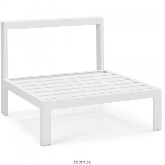 Diphano Cubic Modular small middle seat Optional cushion set Aluminium White Frame.