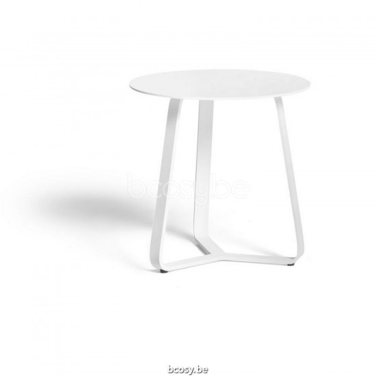 Diphano Easy-Fit Beistelltisch plus B (42xR) Aluminium Weiß Gestell.