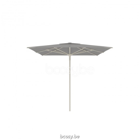 Jardinico AMALFI 250x250 Quadratischer Ampelschirm Leinen Mast Stoff Gris Nature Classic-Acryl solids.