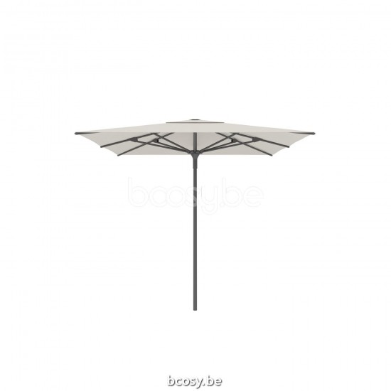 Jardinico AMALFI 250x250 Quadratischer Ampelschirm Anthrazit Mast Stoff Natural Classic-Acryl solids.