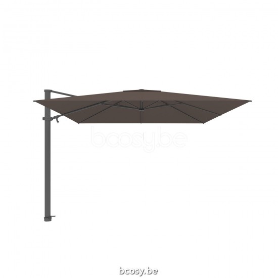 Jardinico ANTEGO 300x300 Quadratischer Freiarmschirm Anthrazit Mast Stoff Walnut Sunbrella.