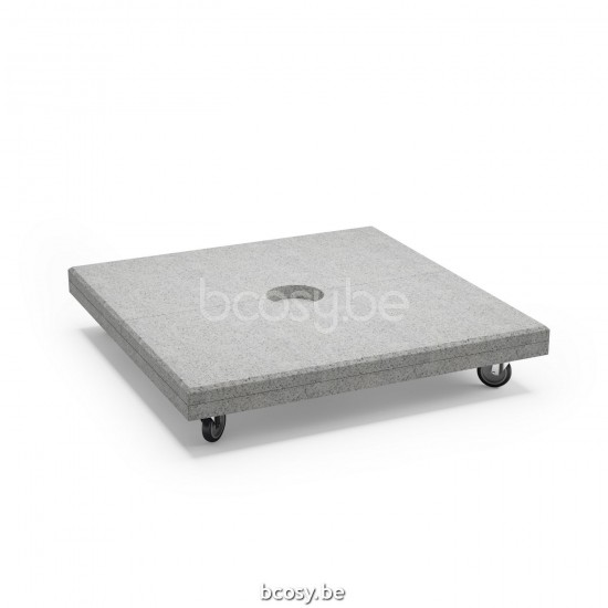 Jardinico LIMA Quadratischer Parasolfuss 300 kg Silk Grey Granite.