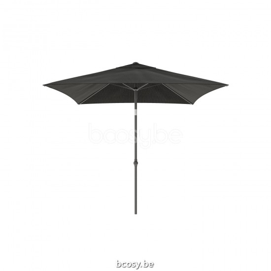 Jardinico MALIBU 240x240 Vierkante Middenstam Parasol 2,4x2,4 Mast Antraciet-charcoal Doek Speckle Olefin.