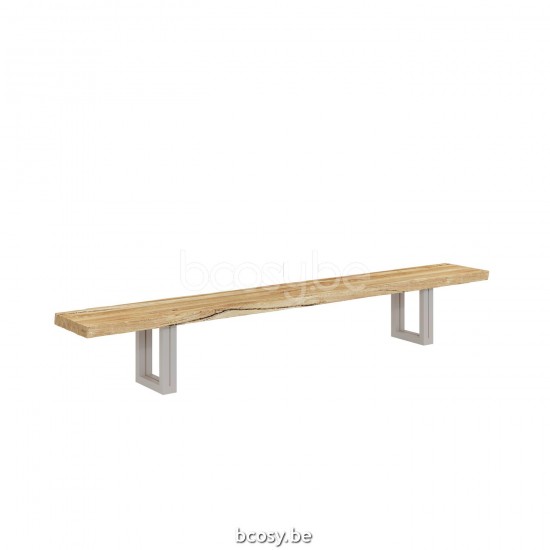 Jardinico NATURE Rectangular Garden outdoor bench Almond Teak.