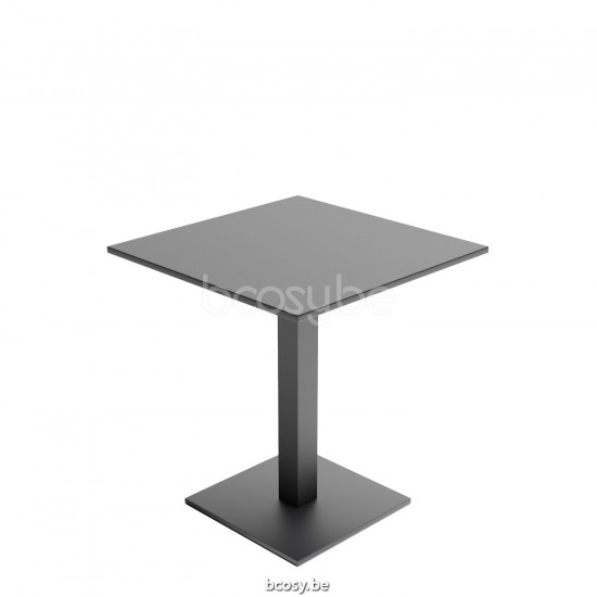 Jati Kebon Parana Bistro Table Alu Charcoal Mat 70X70X76.