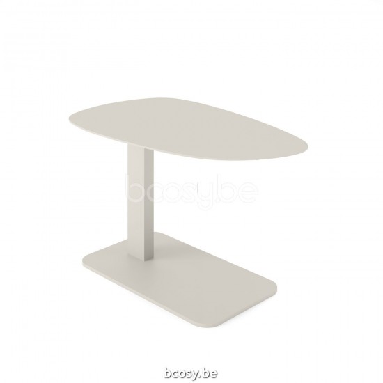 Jati Kebon Tucino Beistelltisch Dune mattes Aluminium Tischplatte Aluminiumblech.