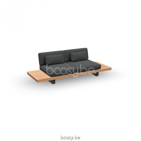 Jati Kebon Truro Gartensessel Sofa 2-Sitzer.