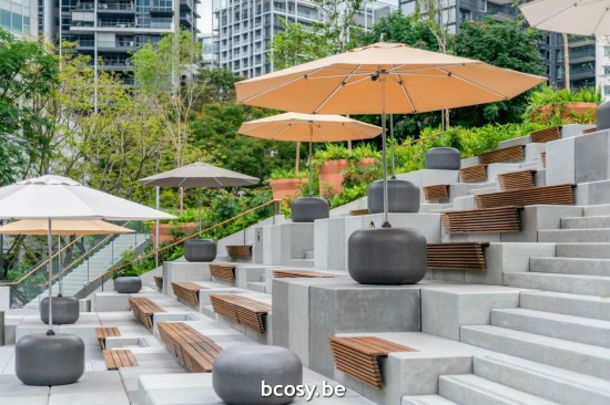 TUUCI Central centre aluminium pole Market sunshades Umbrellas.