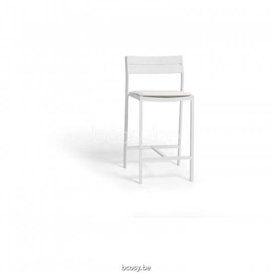 Diphano Metris barstool 62h Aluminium White Frame.