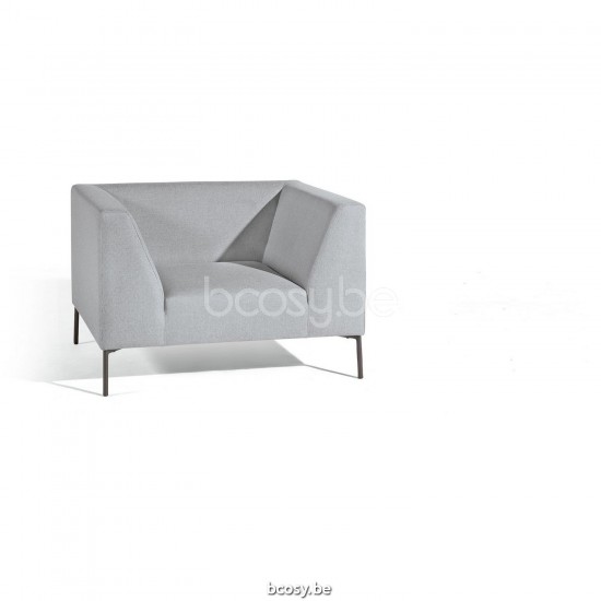 Diphano Coast Loungesessel Aluminium Lava Gestell Stoff Wetterfest Silver.