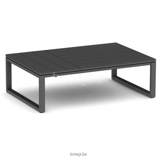 Diphano Landscape table basse réglable 3-top Cadre Aluminium Lava.