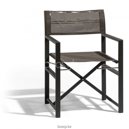 Diphano Alexa Klappbarer Regiestuhl Aluminium Lava Gestell Stoff Einschichtige Batyline Cafe.