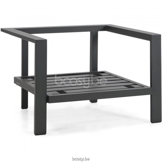 Diphano Cubic Stapelbare Sonnenliege Optionaler Kissensatz Aluminium Lava Gestell.