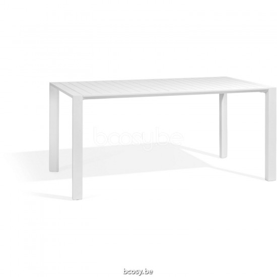 Diphano Metris table de jardin 160x80 Cadre Aluminium blanc.