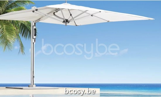 TUUCI vrijstaande zwevende aluminium parasols.
