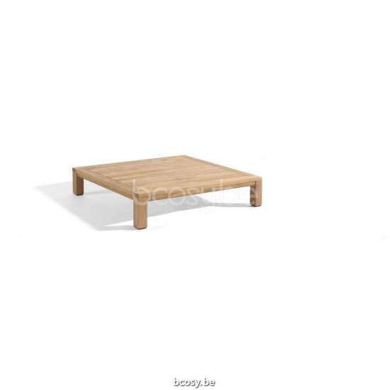 Diphano Natural Loungetisch Z 75x75 Natürliches Teakholz Gestell Tischplatte Natürliches Teakholz.