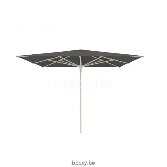 Jardinico AMALFI 300x300 Square Central Pole Centerpost Parasol Umbrella 3x3 Pole Mast Post Linen Powder Coated Aluminium| Canopy-fabrics Night Sunbrella.
