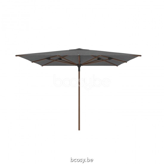 Jardinico AMALFI 300x300 Square Central Pole Centerpost Parasol Umbrella 3x3 Pole Mast Post Alu Teak Structured Powder Coated Aluminium| Canopy-fabrics Steel Sunbrella.