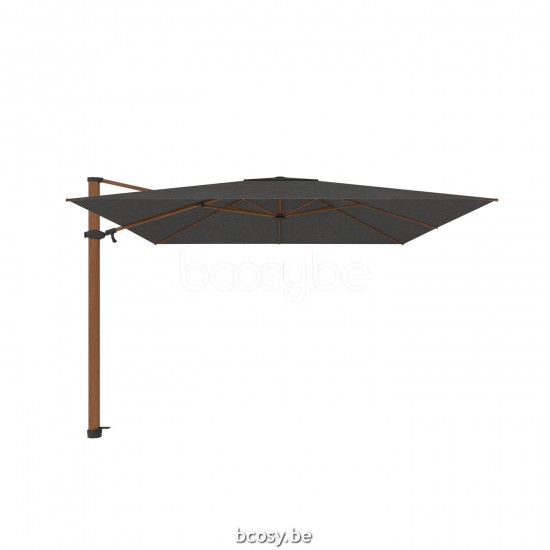 Jardinico ANTEGO 300x300 Square Sidepost Cantilever Free Pole Mast Floating Parasol 3x3 Pole Mast Post Alu Teak Structured Powder Coated Aluminium| Canopy-fabrics Night Sunbrella.